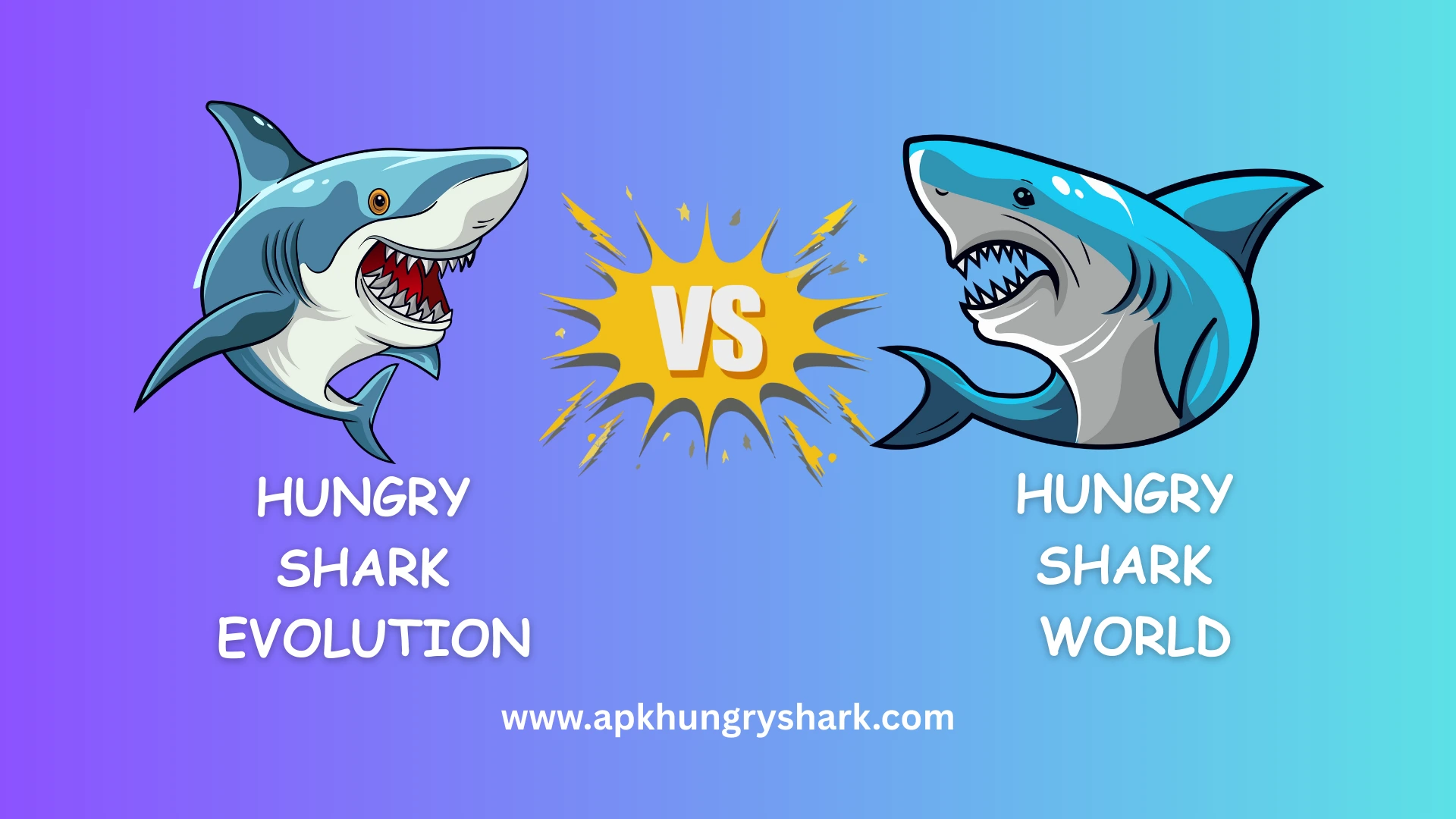 Blog- Hungry shark evolution vs hungry shark world